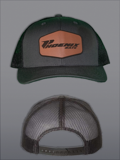 PHOENIX LEATHER PATCH TRUCKER SNAPBACK HAT